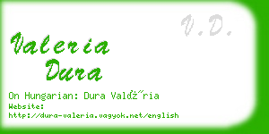 valeria dura business card